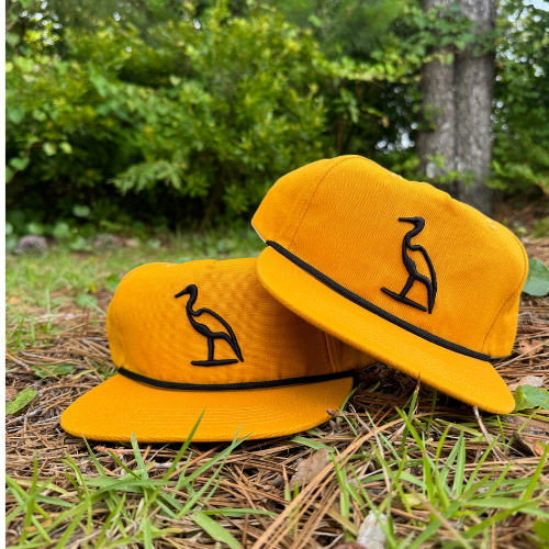Heron Embroidered | Mustard