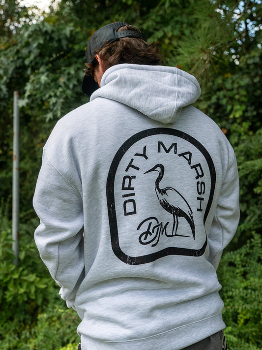 Backshore Logo Hoodie | Ash Heather