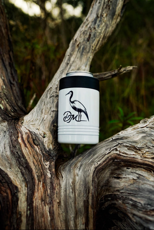 White Backshore Metal Koozie | Standard