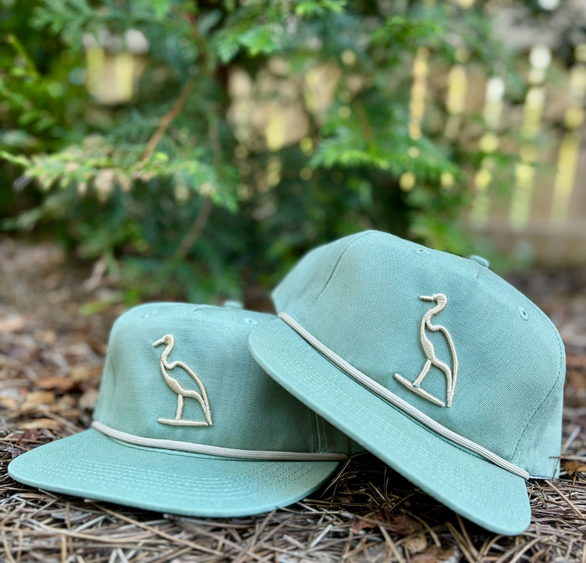 Heron Embroidered | Barnacle
