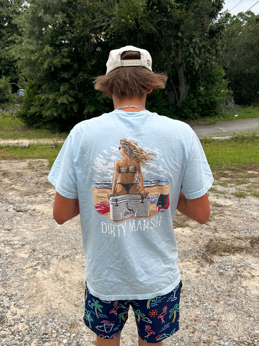 Yeti Butt Tee | Chambray