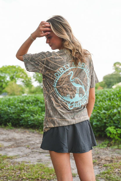 Mossy Oak Shadowgrass- Teal Circle Logo