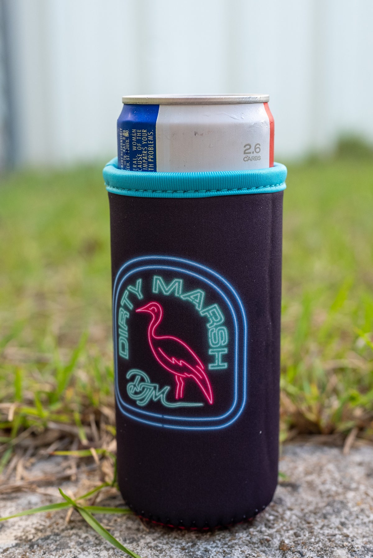 Slim Can Koozie | Tombstone | Neon Black