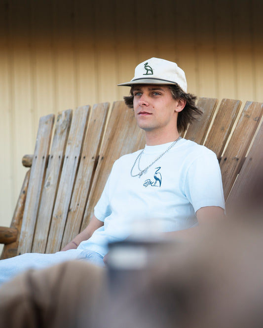 Skelly With Da Speaker Tee | Chambray