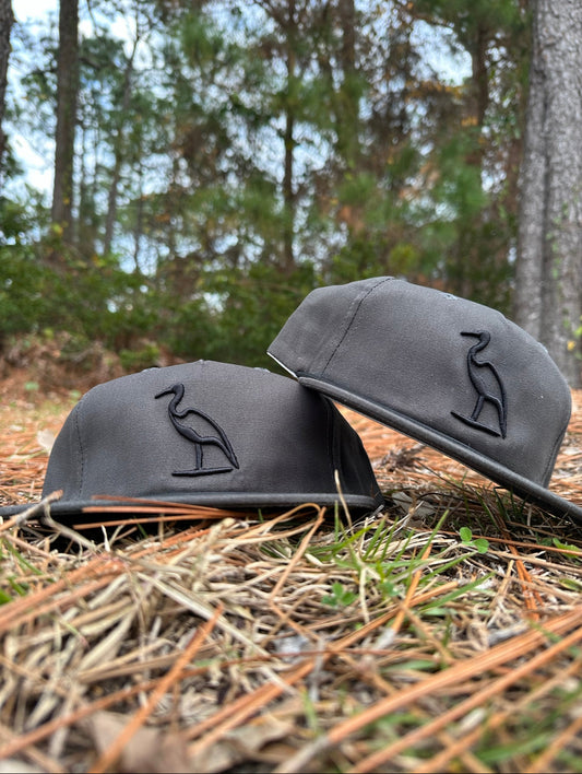 Heron Embroidered | Gunmetal