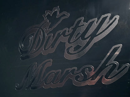 Classic Back Glass Decal | Chrome 10"