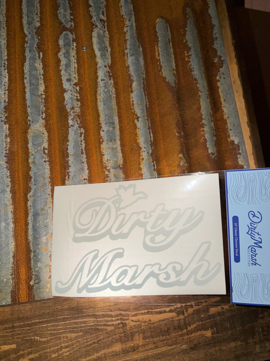 Classic Back Glass Decal | Chrome 10"