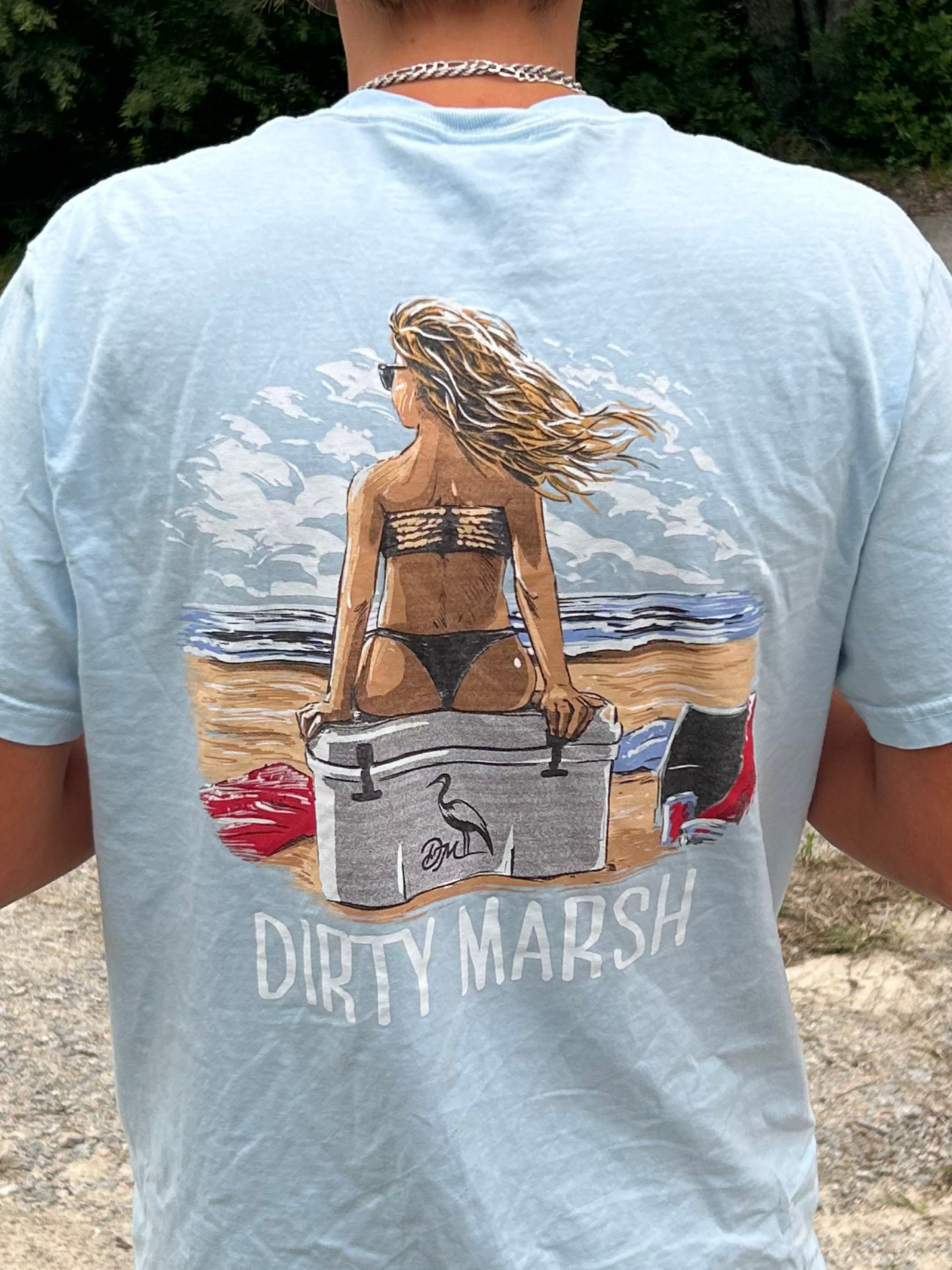 Yeti Butt Tee | Chambray
